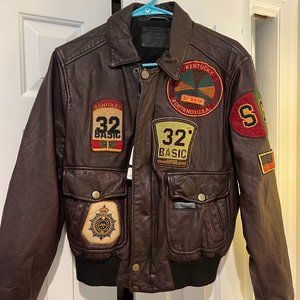 Carmar leather bomber jacket